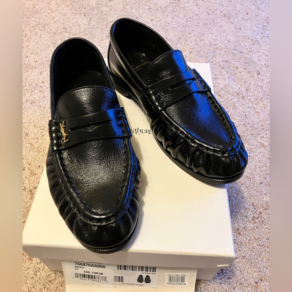 YSL Saint Laurent Black Le Loafer